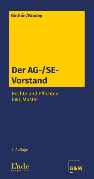 Buch-Cover: Der AG-/SE- Vorstand