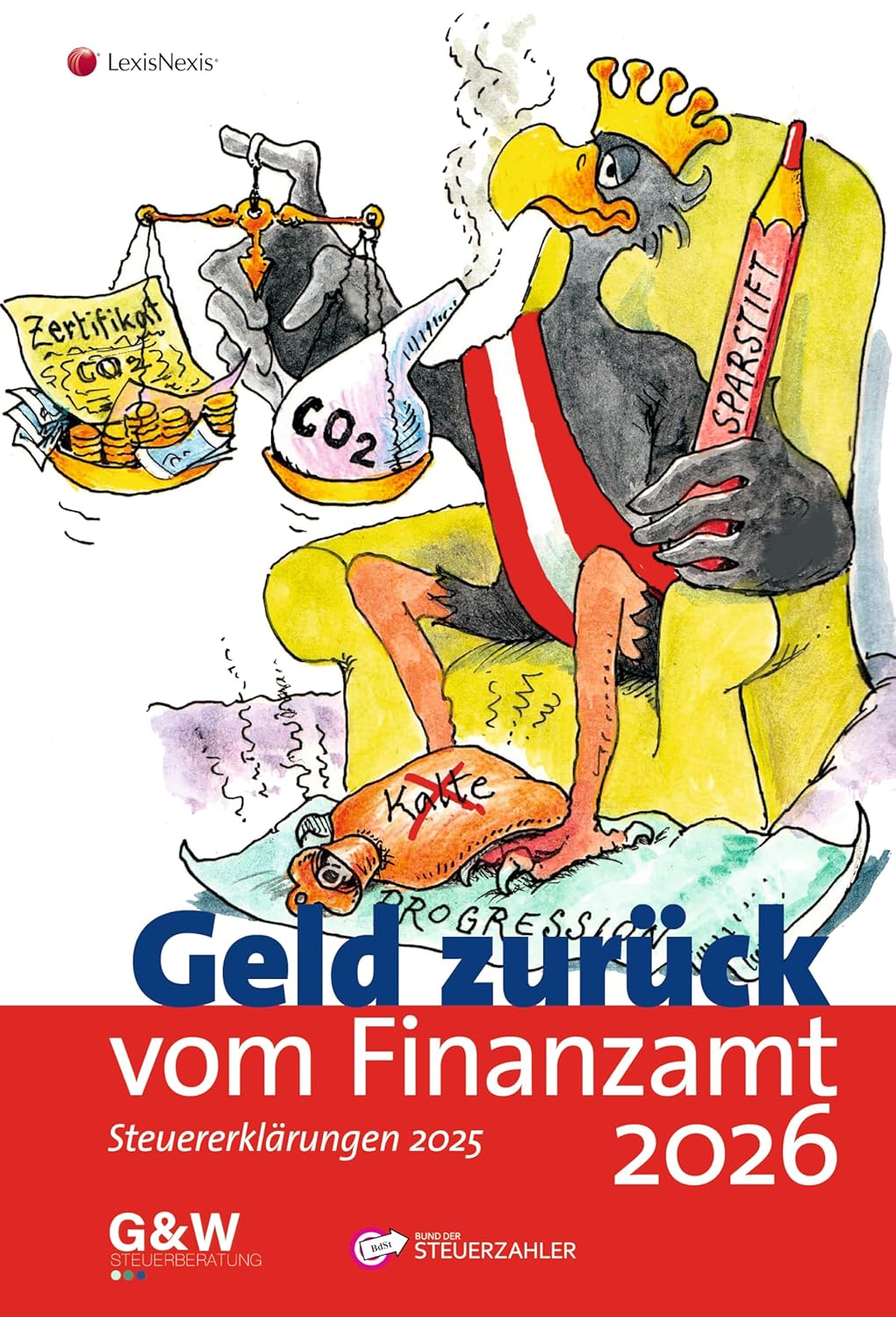 Buch-Cover: Geld zurück vom Finanzamt 2026